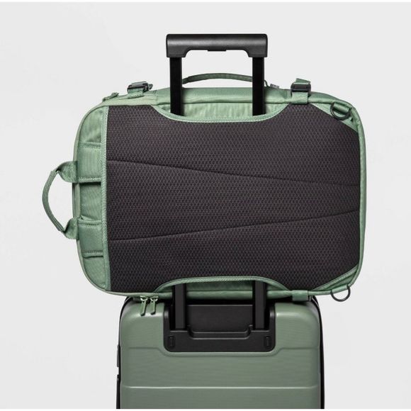 NWT Target Made By Design Green Travel Backpack - Picture 5 of 8